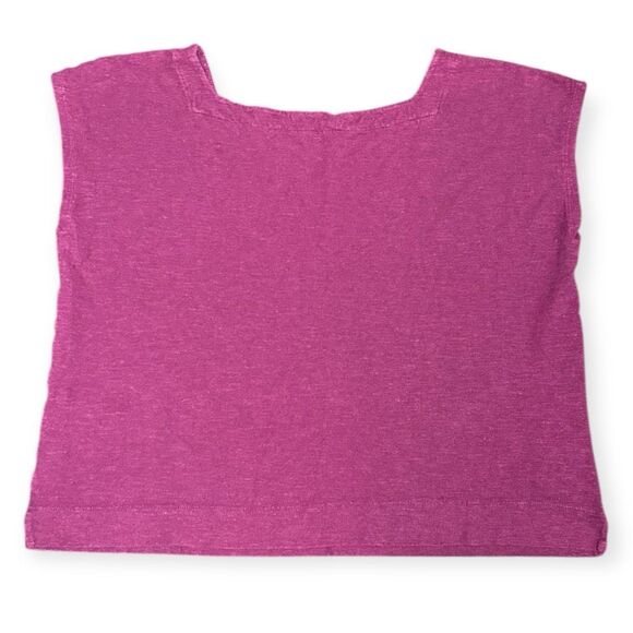 EILEEN FISHER Women’s Purple Linen Blend Square Neck Sleeveless Top Size PM / Pe - Picture 2 of 4